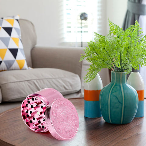 Generic Large Kitchen Grinder 2.5 inch pink, compact on-counter storage