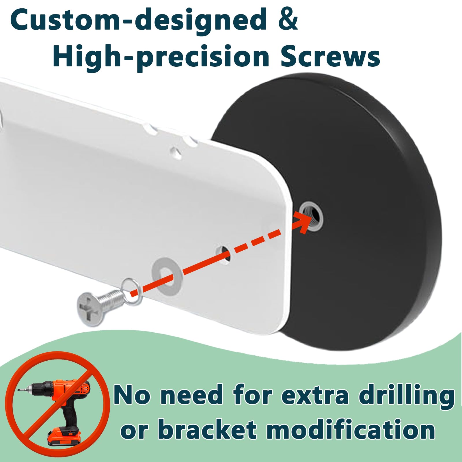 No-drill installation demonstrated for the Skylight 15-inch calendar with the Generic magnet mount.