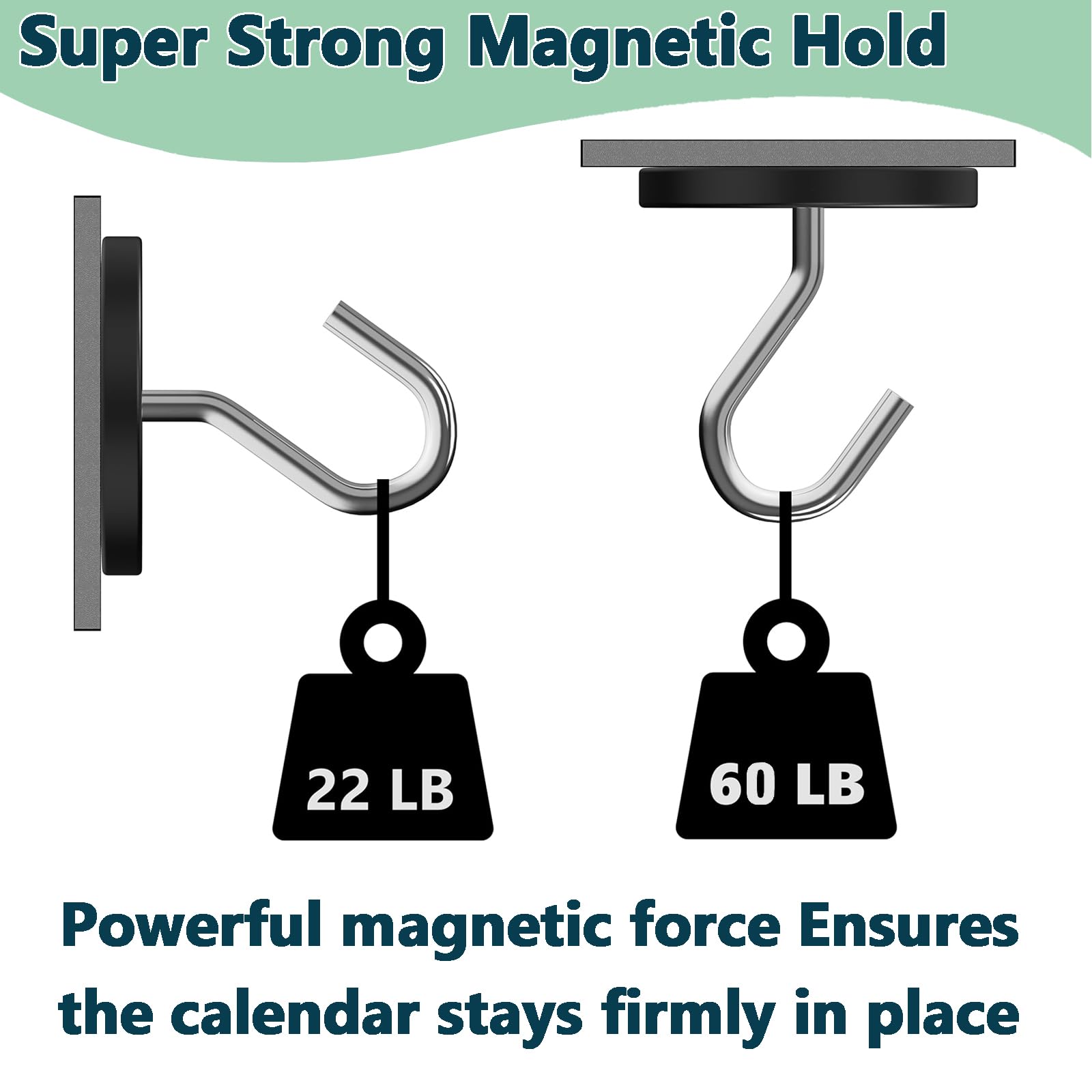 Packaging includes magnet holder and accessory kit for simple setup.