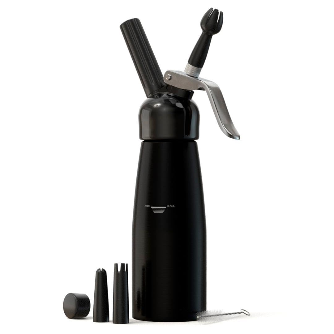 Generic Professional Cream Whipper 500ml aluminum dispenser showing durable construction