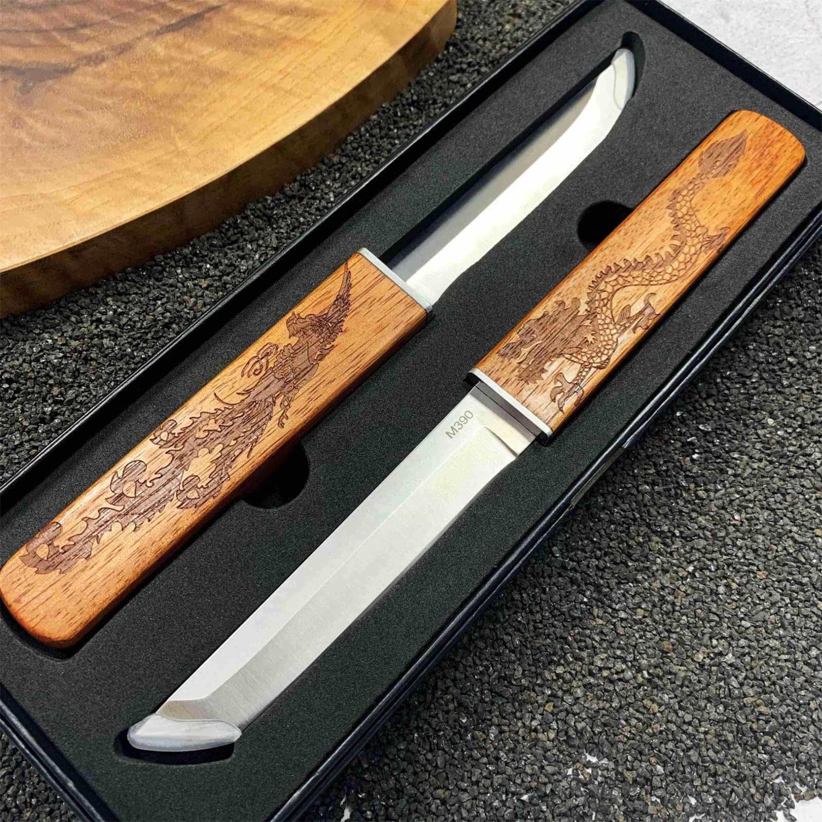 Generic Samurai Knives dragon blade close-up for precise slicing