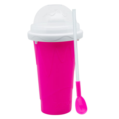 Generic Slushy Maker components are easy to clean with dishwasher-safe lid and straw