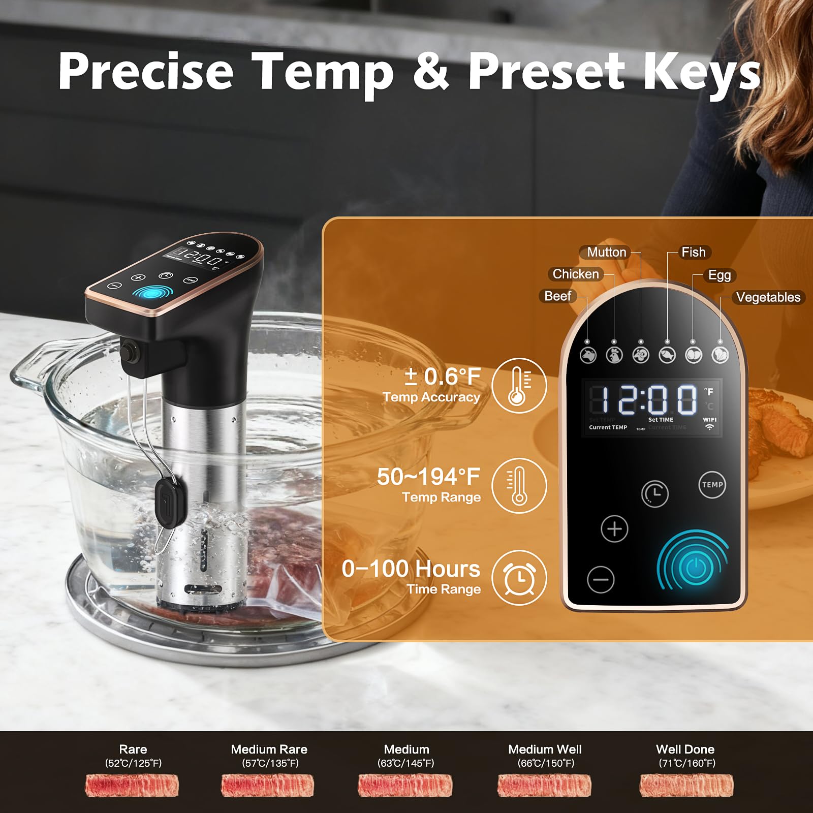 SmartLife app connects via WiFi for remote cooking