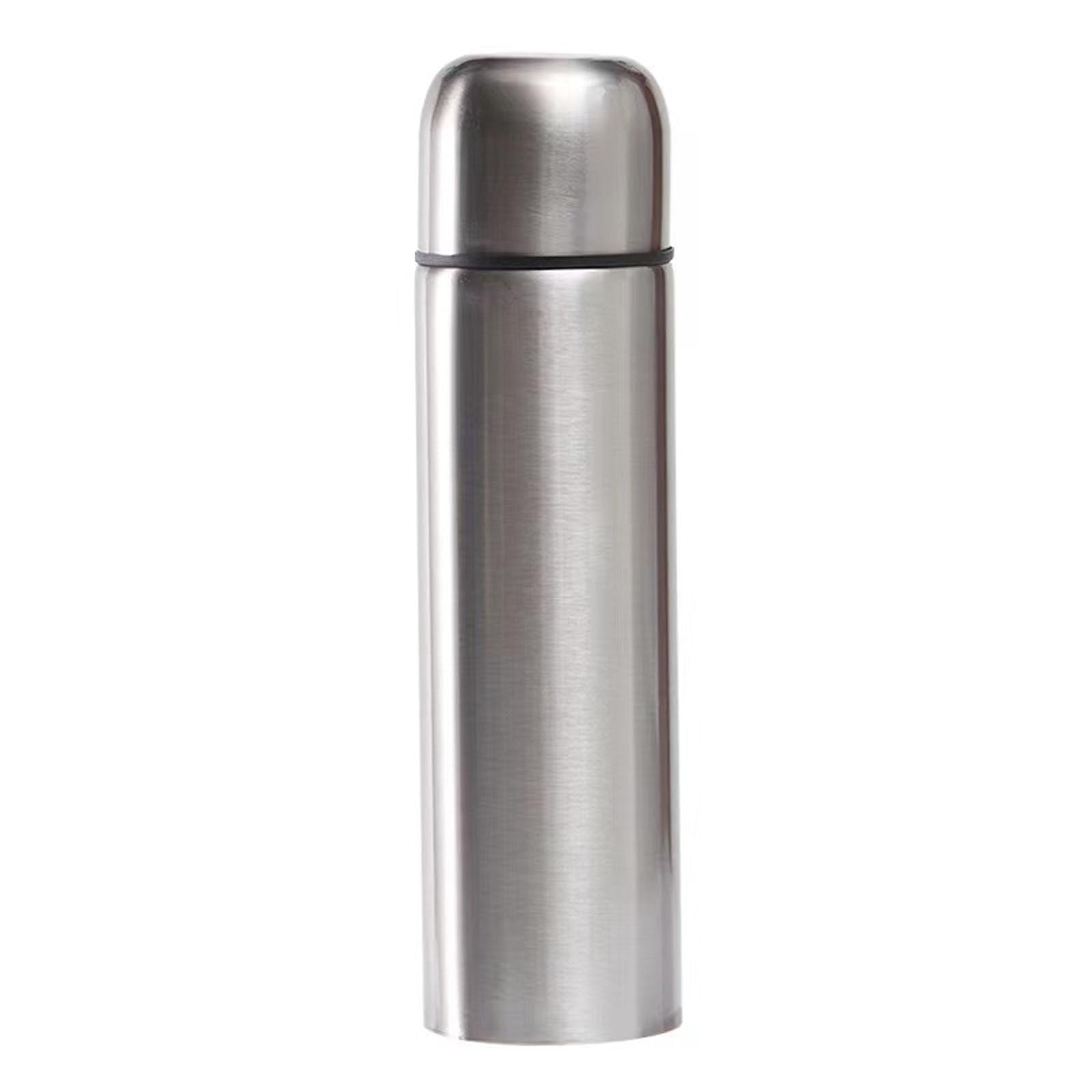 Generic stainless steel thermal bottle keeps drinks hot or cold