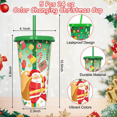 Generic straw brush cleans straws quickly for holiday drink setups.
