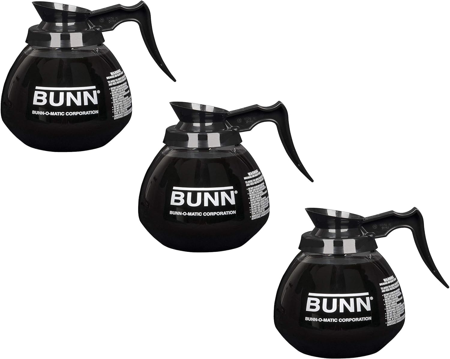 Generic Supply Depot coffee pot decanter, regular 12-cup set, durable glass for daily use