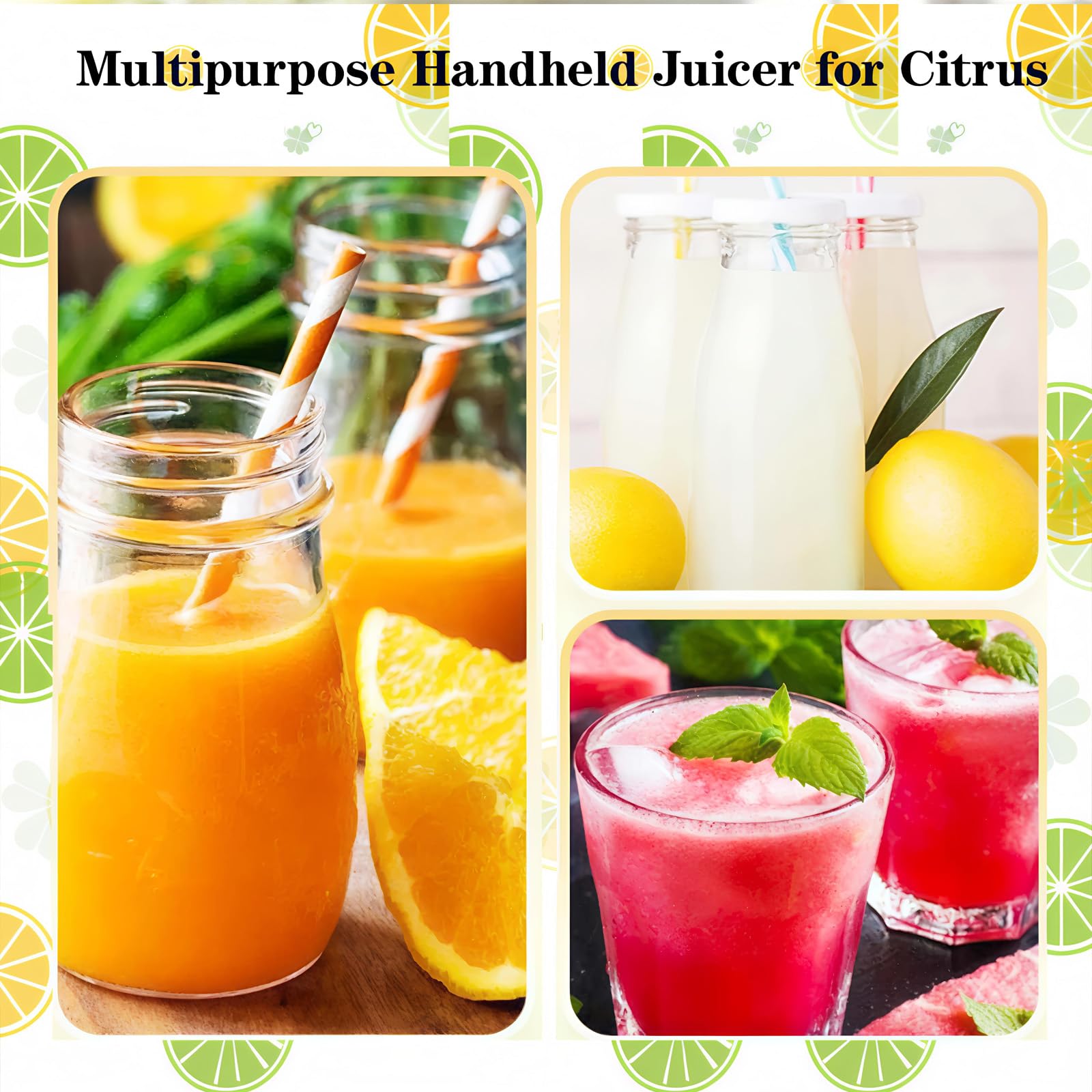 Generic Travel-Friendly Citrus Press supports fresh juice on the go.