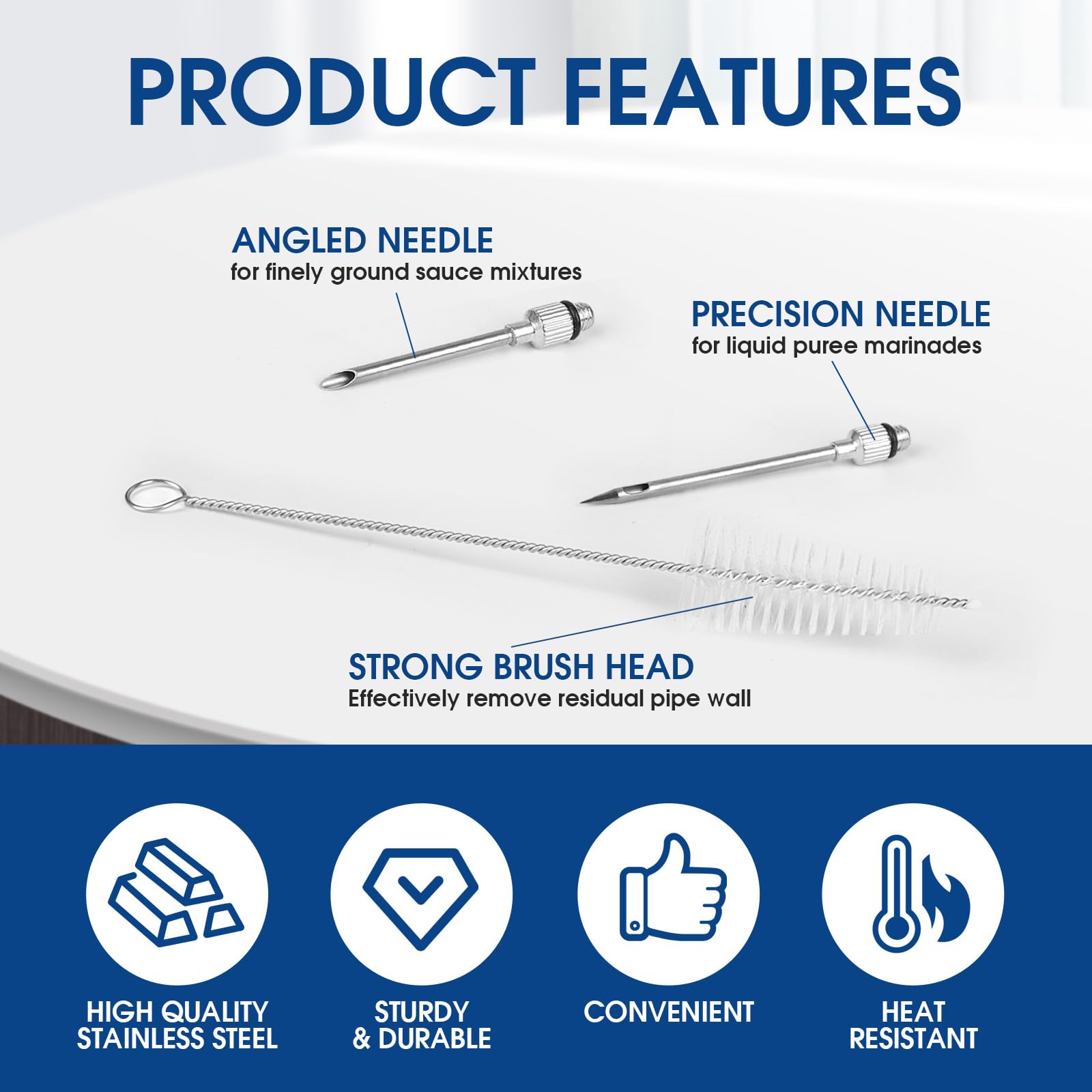 Generic turkey baster easy-cleaning removable bulb design