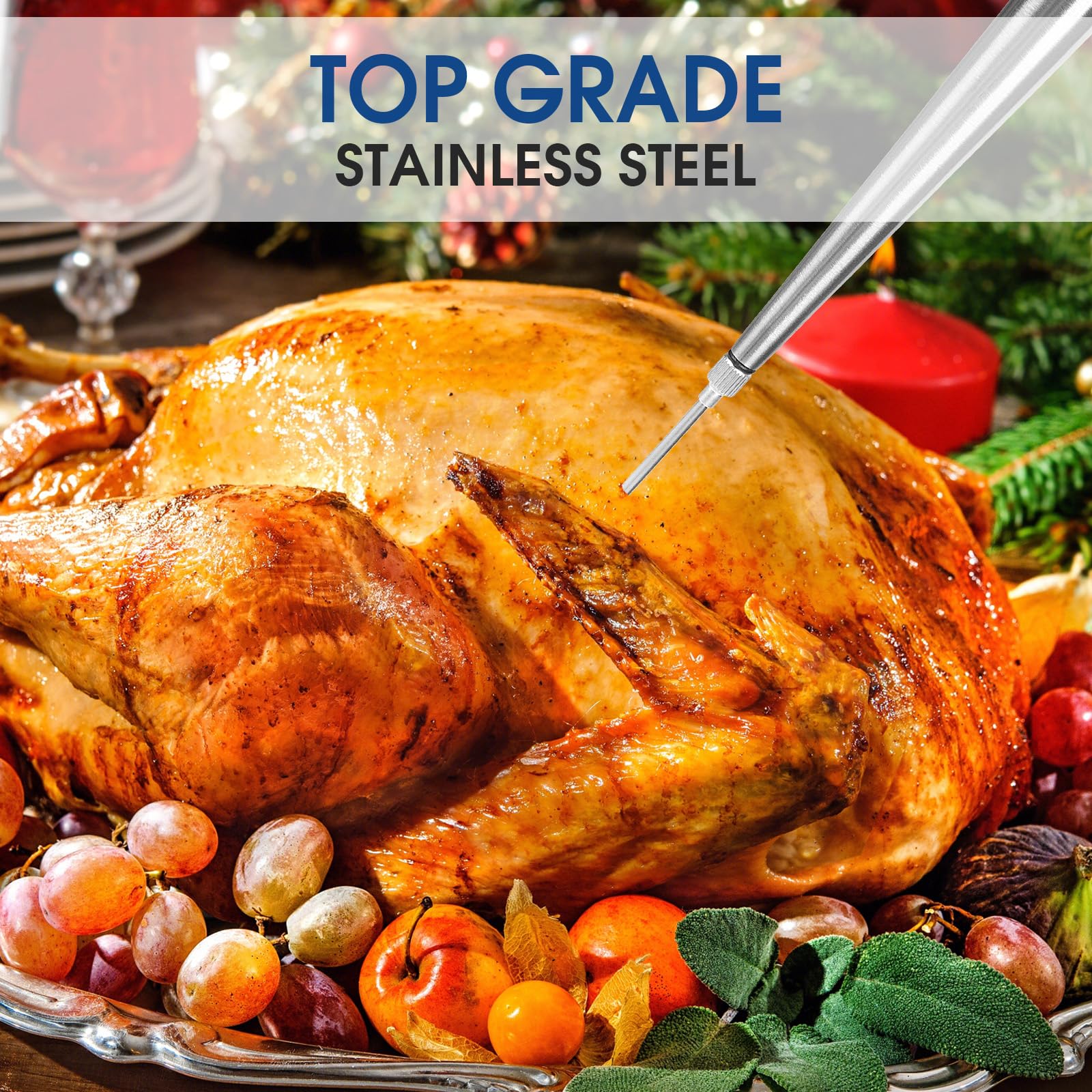 Generic turkey baster stainless needle for durable injection