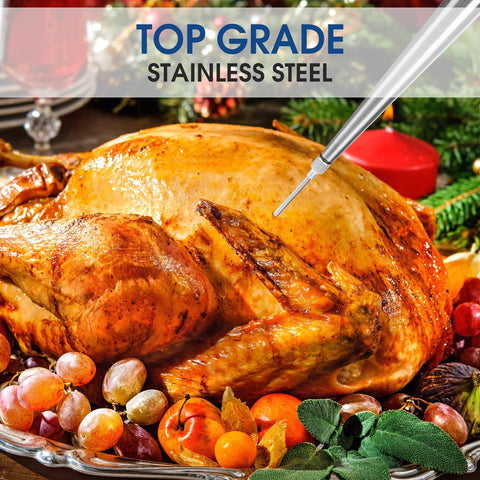 Generic turkey baster stainless needle for durable injection