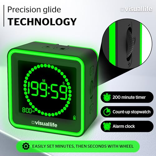 Generic Visual Timer uses amber and red cues to signal transitions