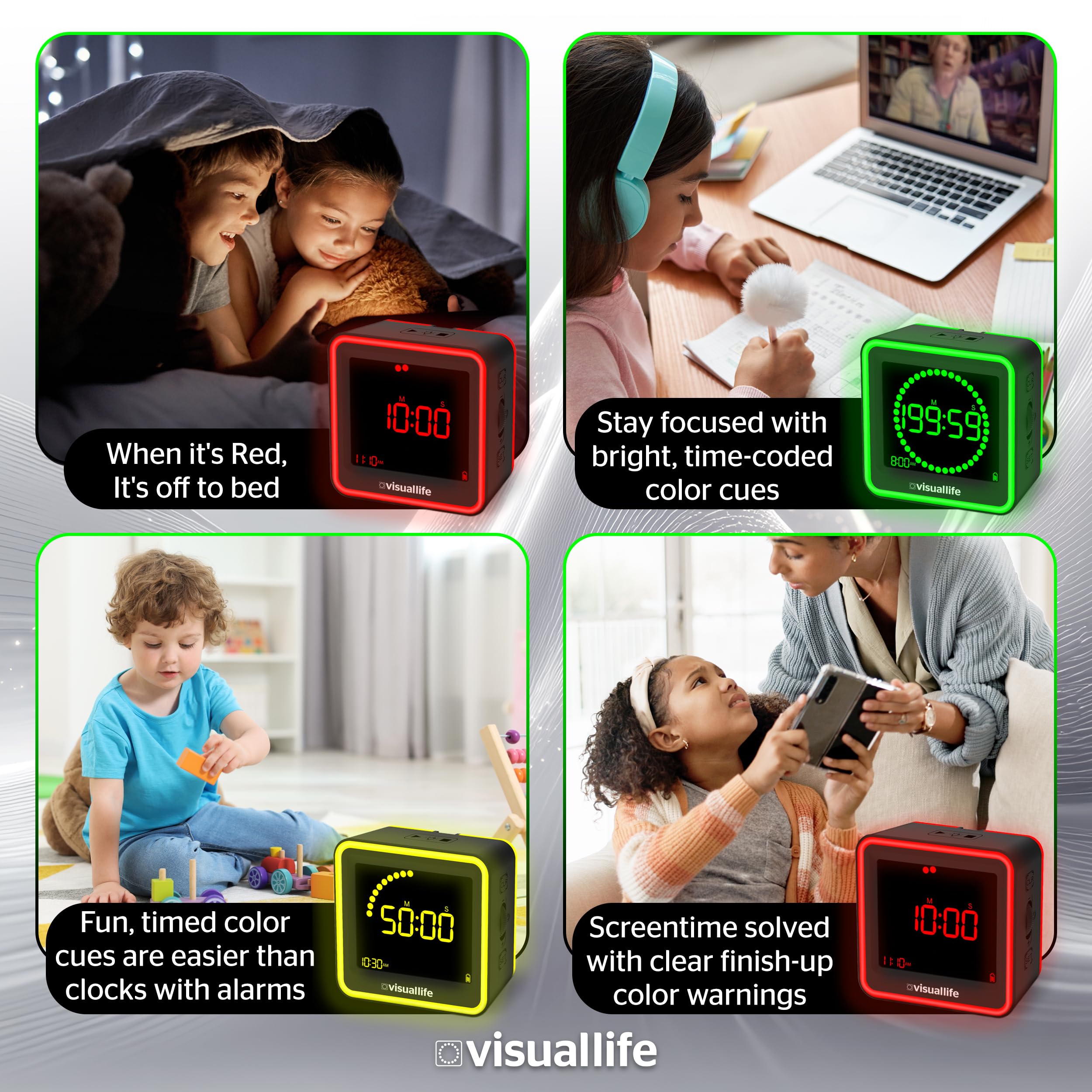 Generic Visual Timer adjustable volume and screen brightness for visibility
