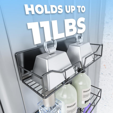 Generic washing area organizer with three tray sizes fits varied items.