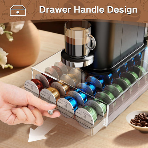 Genew coffee pods holder smooth surface easy to wipe clean.