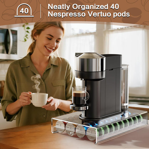 Genew coffee pods holder supports up to 22 lbs for sturdy everyday use.