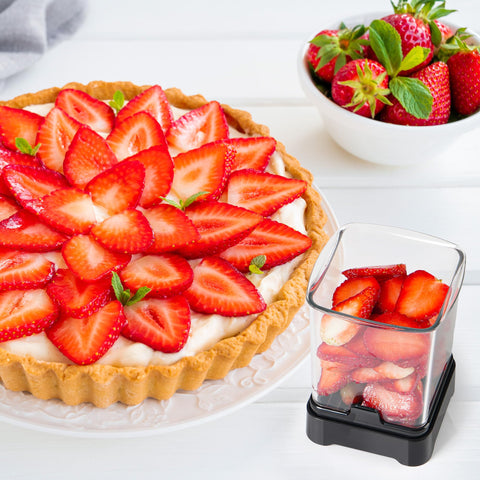 GENGCANG fruit slicer cup shows modular 3-piece design