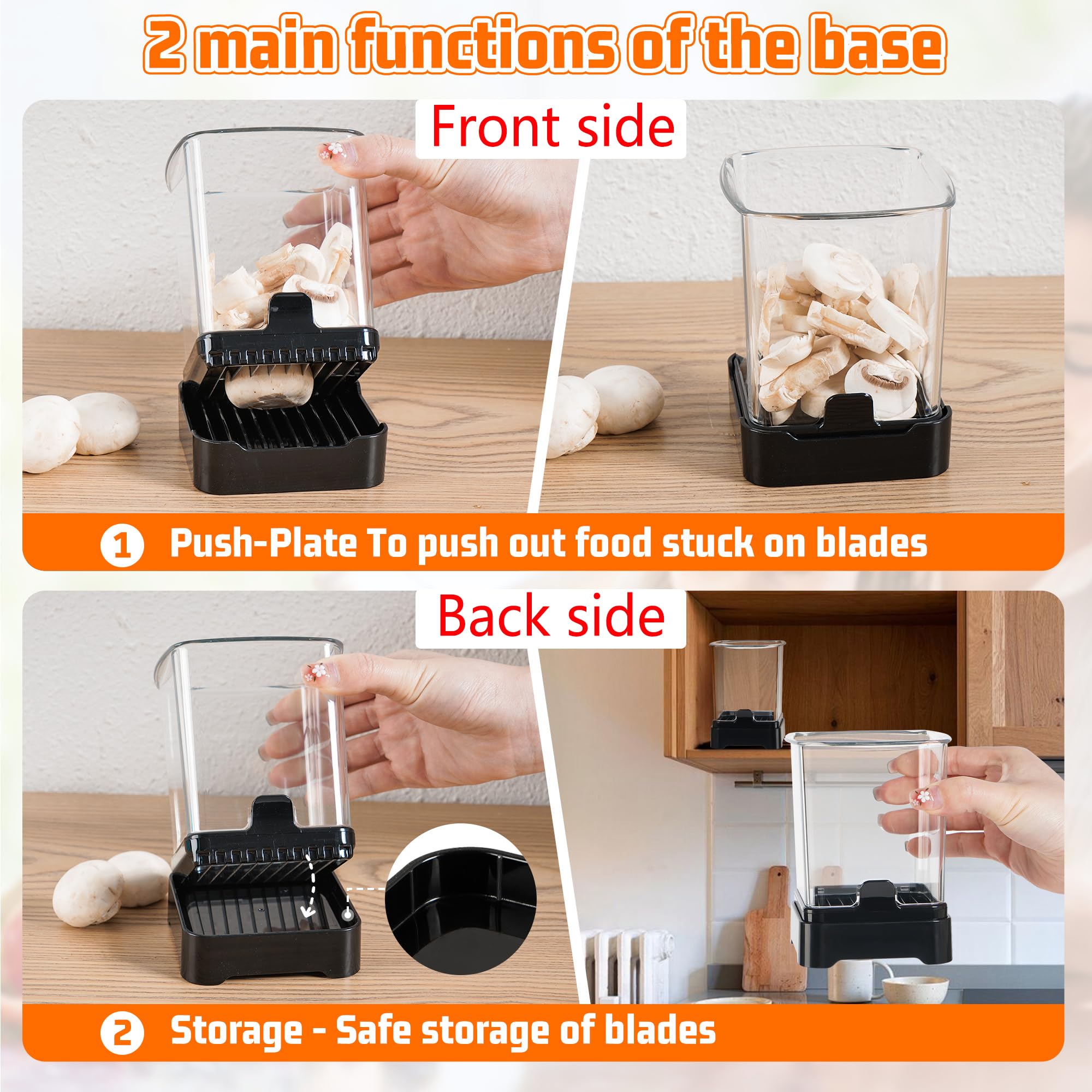 GENGCANG fruit slicer cup slices hard-boiled eggs evenly