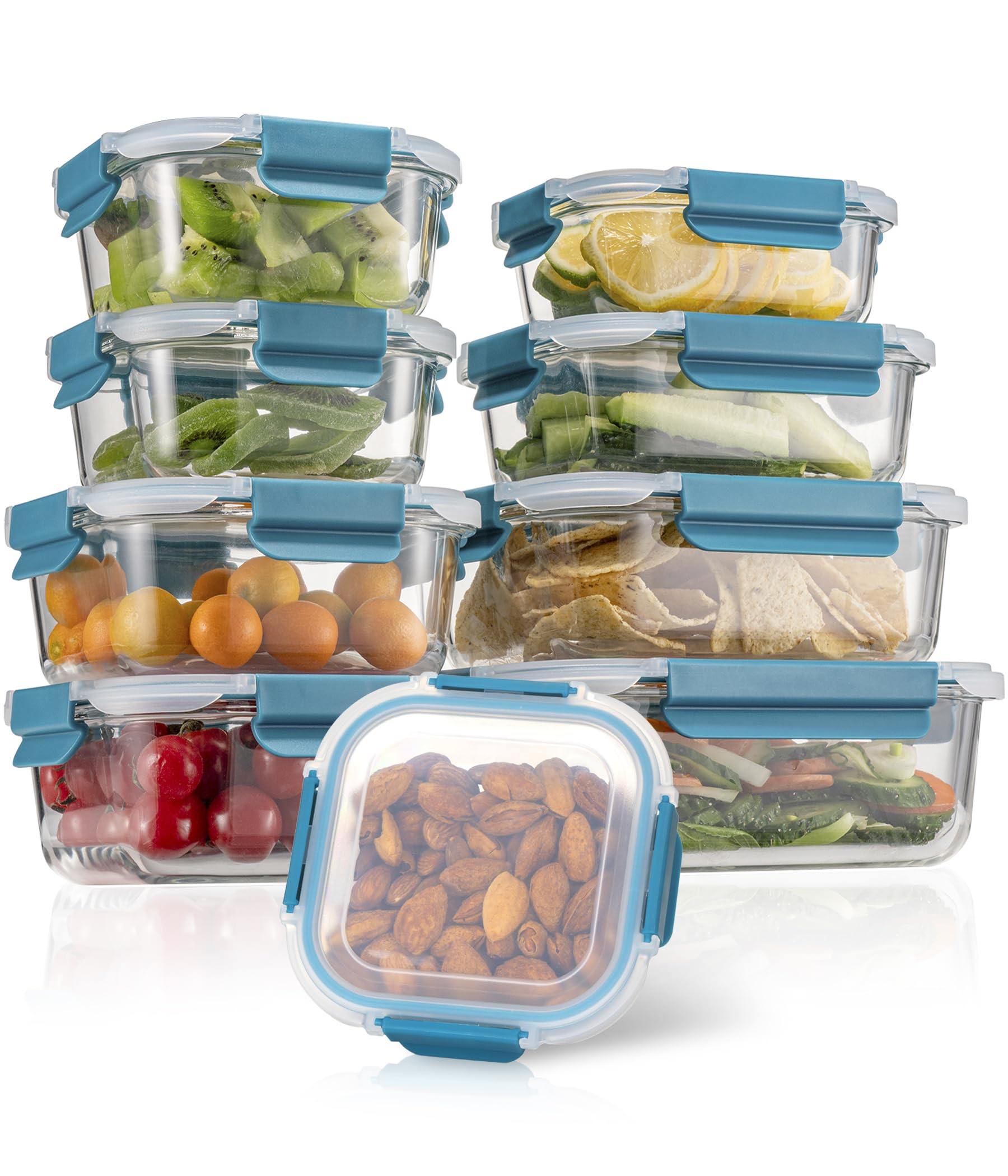 GENICOOK 35.5oz glass container for larger casseroles and ongoing batch prep.