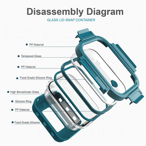 GENICOOK BPA-free, plastic-free lunch containers for eco-friendly kitchens.