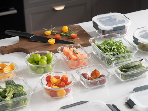 GENICOOK glass bento round 22-oz container versatile for salads and leftovers