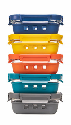 GENICOOK glass storage containers with lids offer durable freezer-to-oven versatility.