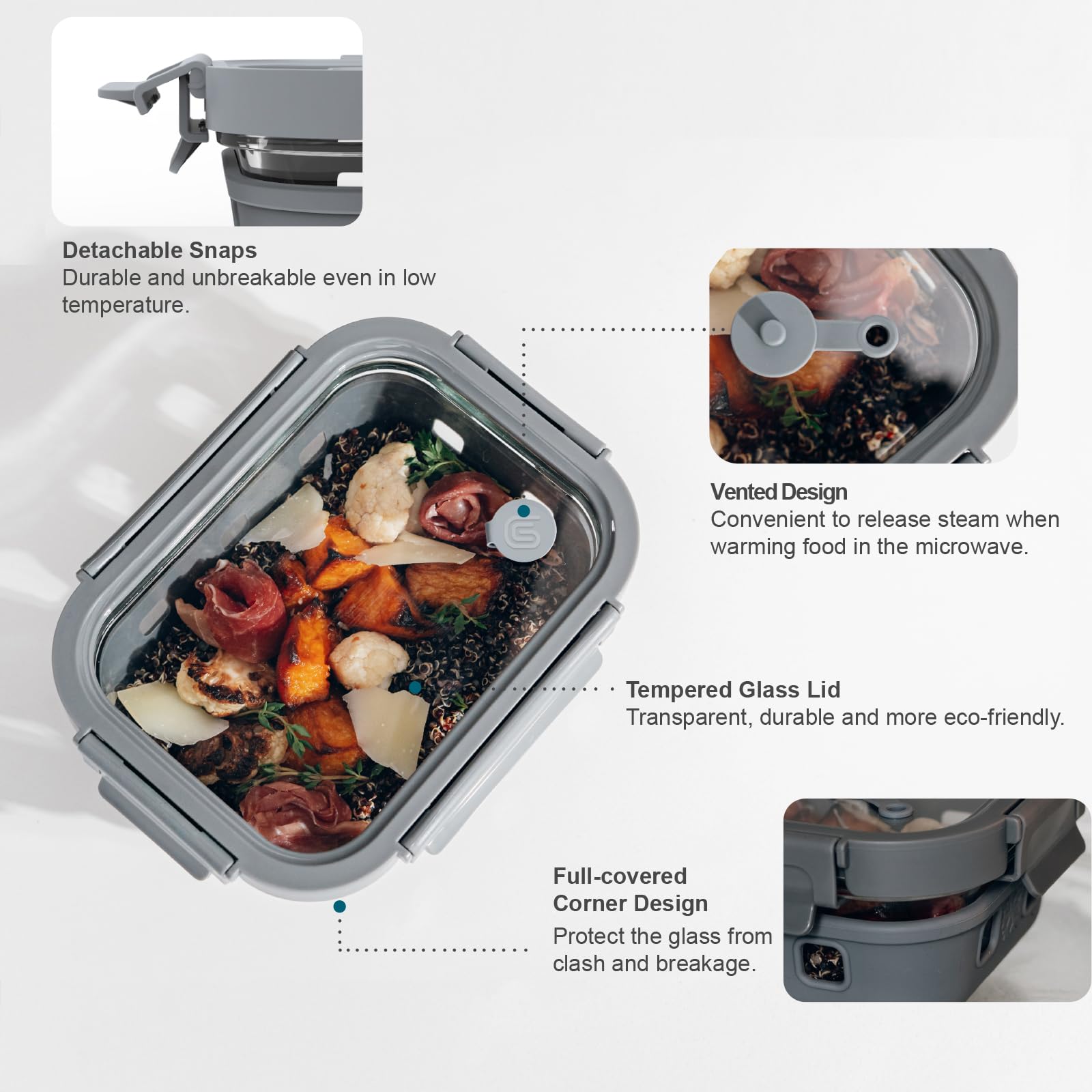 GENICOOK vented-lid design supports safer microwave reheating when used properly.