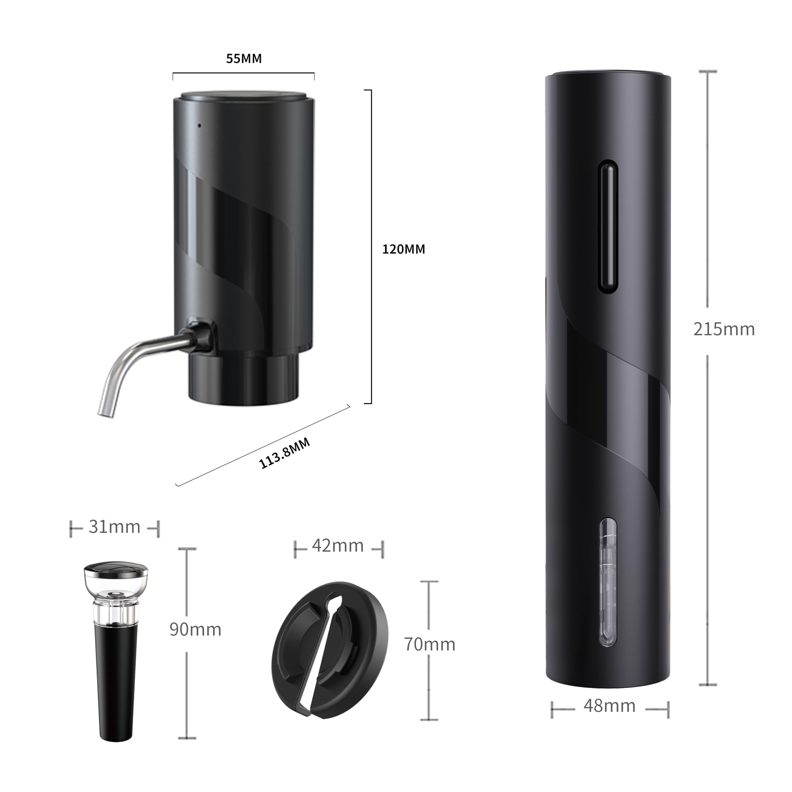 GENIEX vacuum stopper preserves opened wine after tasting