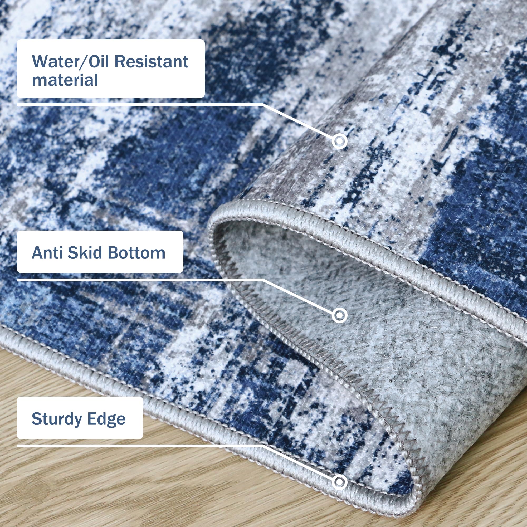 GenIMO blue ivory set adds modern style while protecting floors and simplifying cleanup.