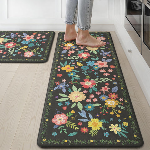 GENIMO kitchen mat memory foam cushion for fatigue relief while cooking.