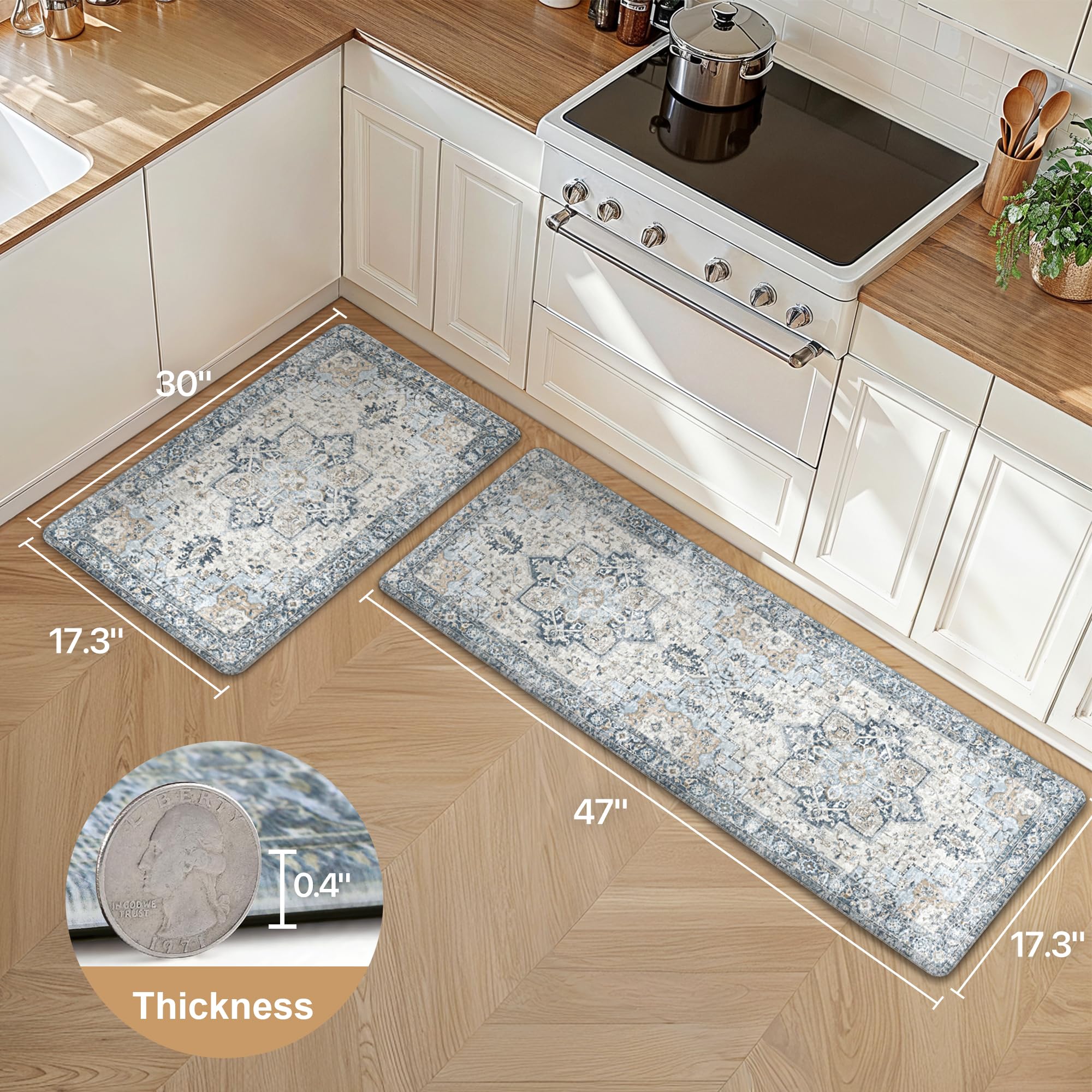GENIMO floral boho pattern adds stylish kitchen decor.