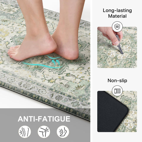 GENIMO non-slip backing keeps mats in place on many floors.