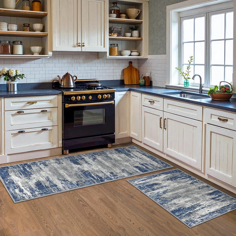 GenIMO non-slip backing keeps the rug in place on tile, wood, or laminate.