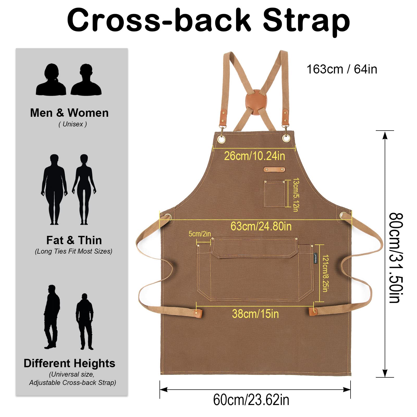 Genixart wearer using apron during cooking and baking tasks.