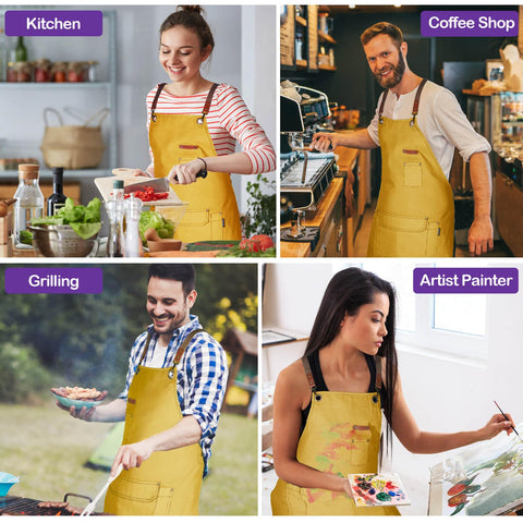 Genixart gift box pack presents a thoughtful apron for cooks and artists.