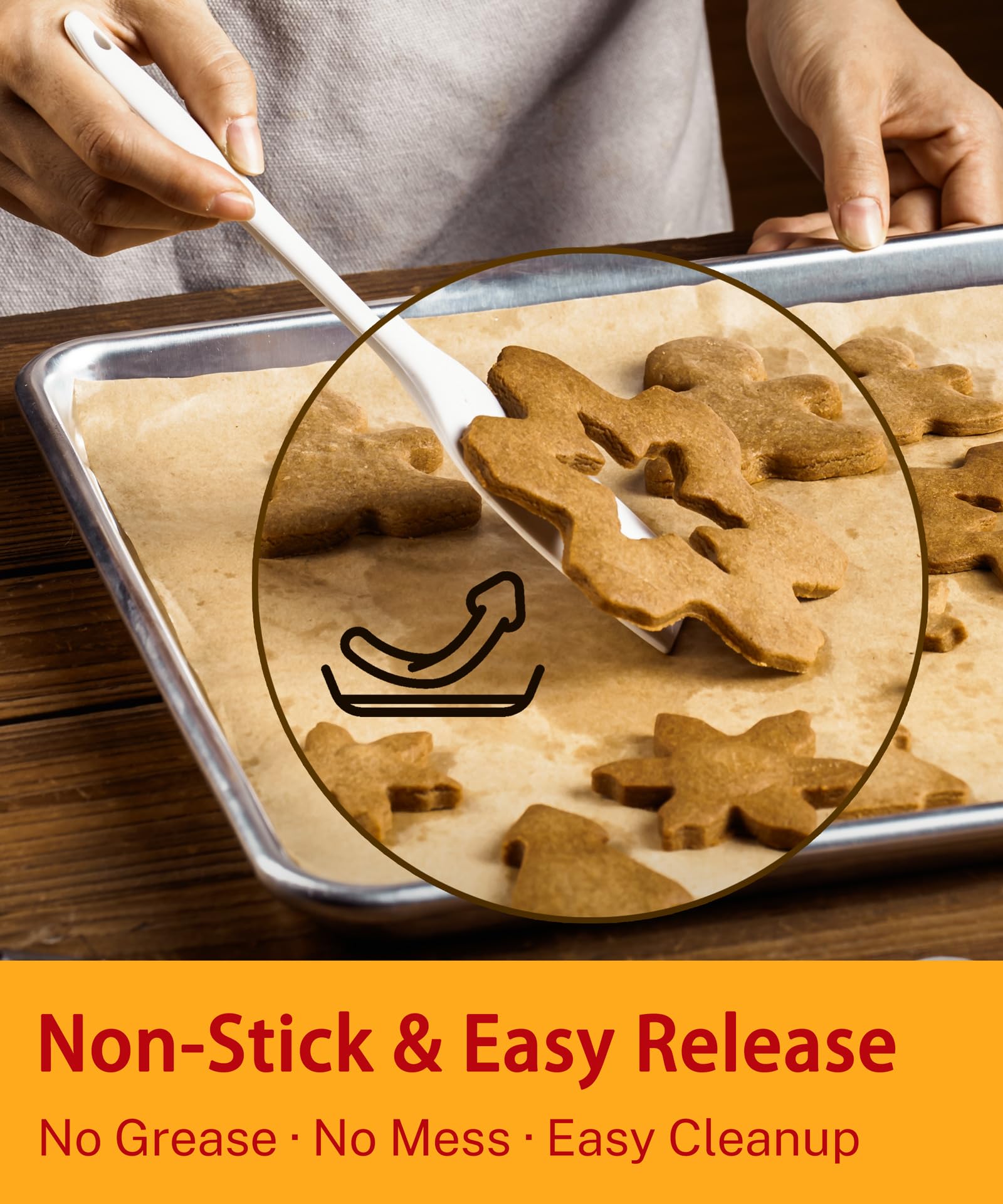 GENLGE non-stick parchment ideal for cookies and pastries