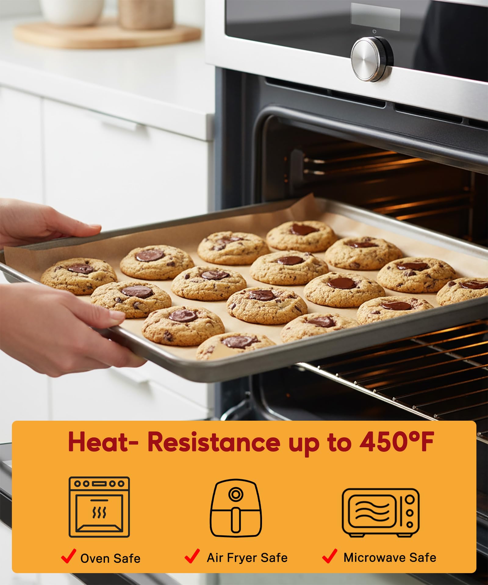 GENLGE heat-resistant parchment up to 450F for roasting and grilling