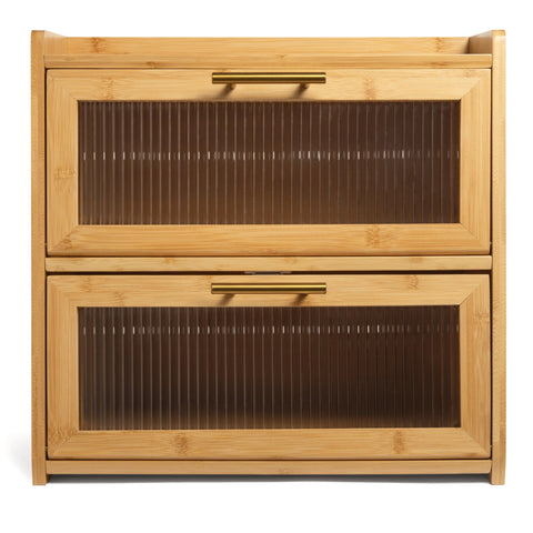 Gennua Kitchen bamboo texture adds warm kitchen style