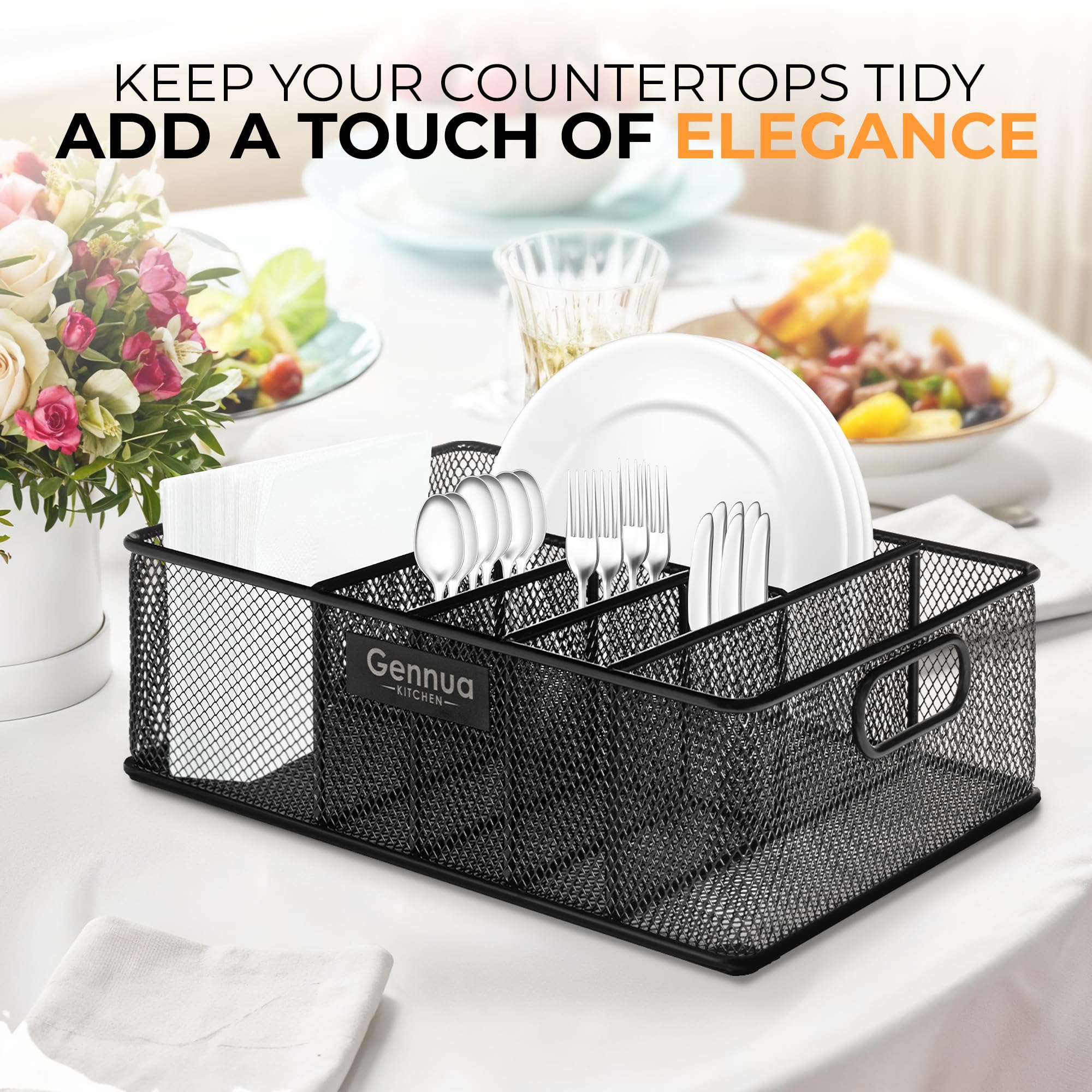 Gennua Kitchen rubber feet provide slip-free stability on counters