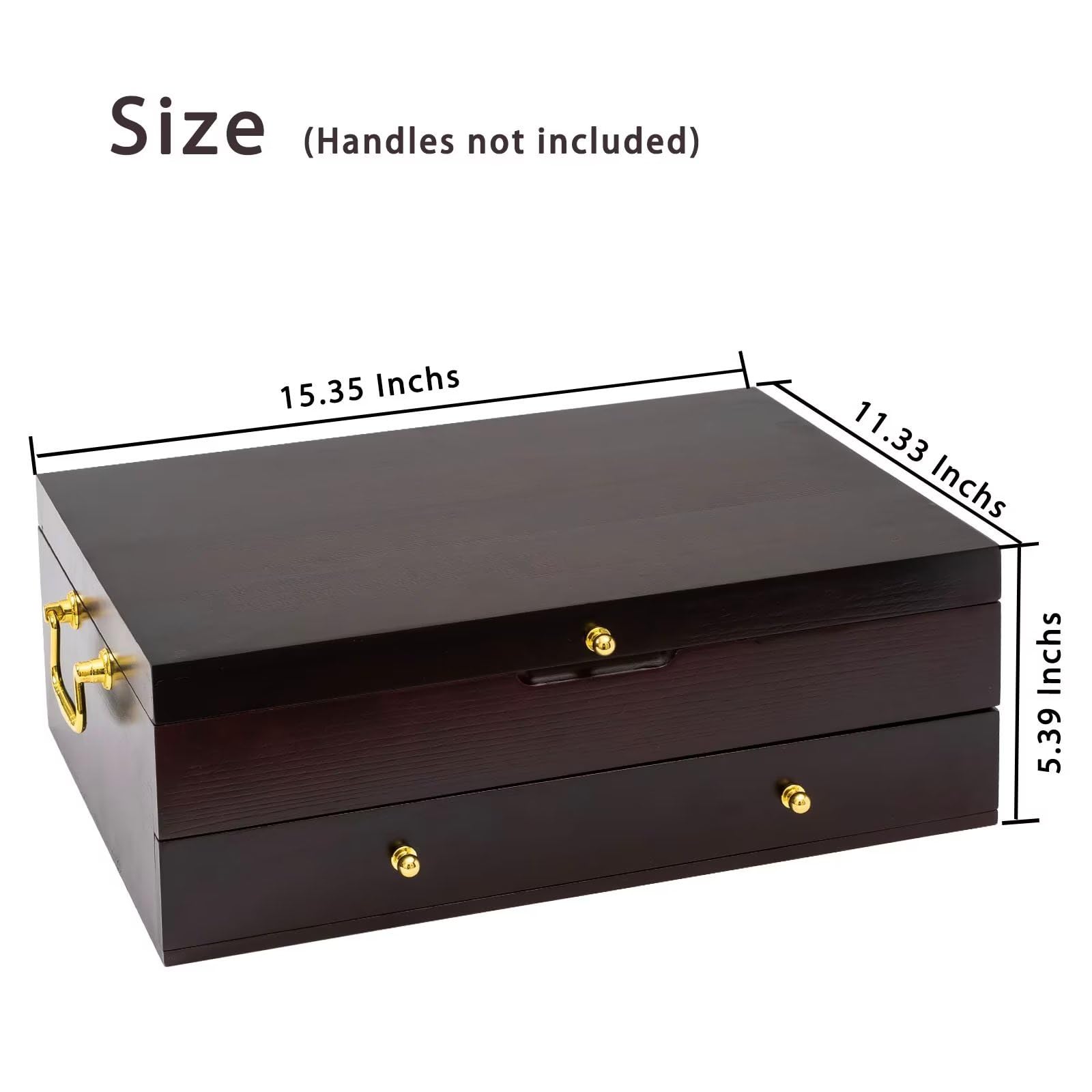 GENRICE chest tucked in cabinet keeps flatware neatly organized.