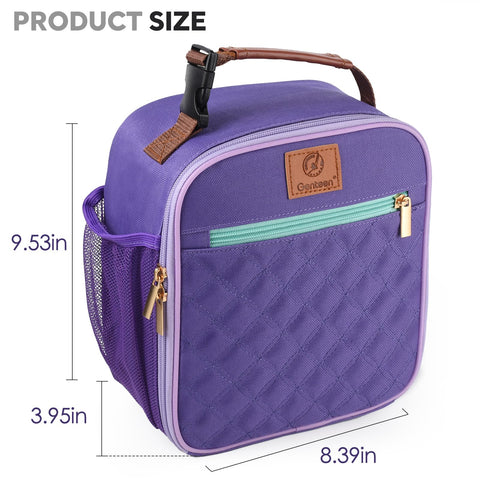 Genteen lunch bag front zip pocket stores phone and keys