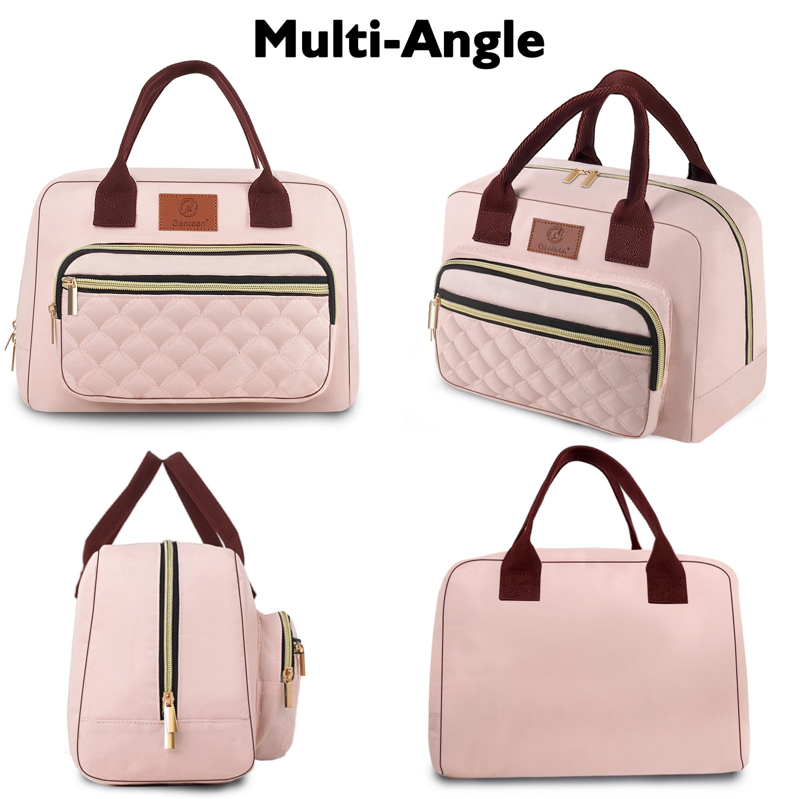 Genteen multi-use lunch bag suited for school, office, or travel
