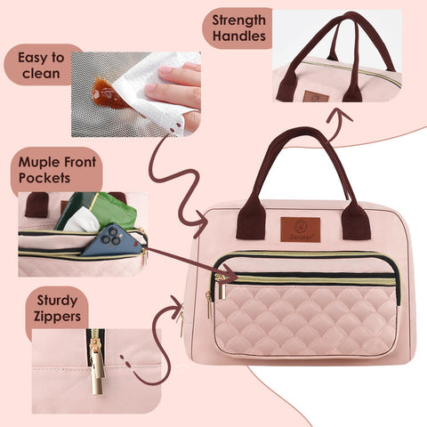 Genteen lunch bag with padded handle for comfortable transport
