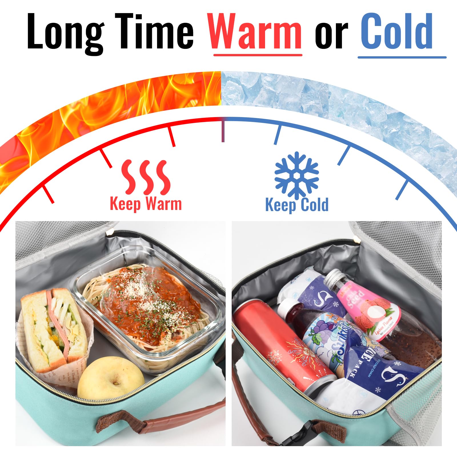 Genteen lunch box 600D waterproof insulation preserves freshness