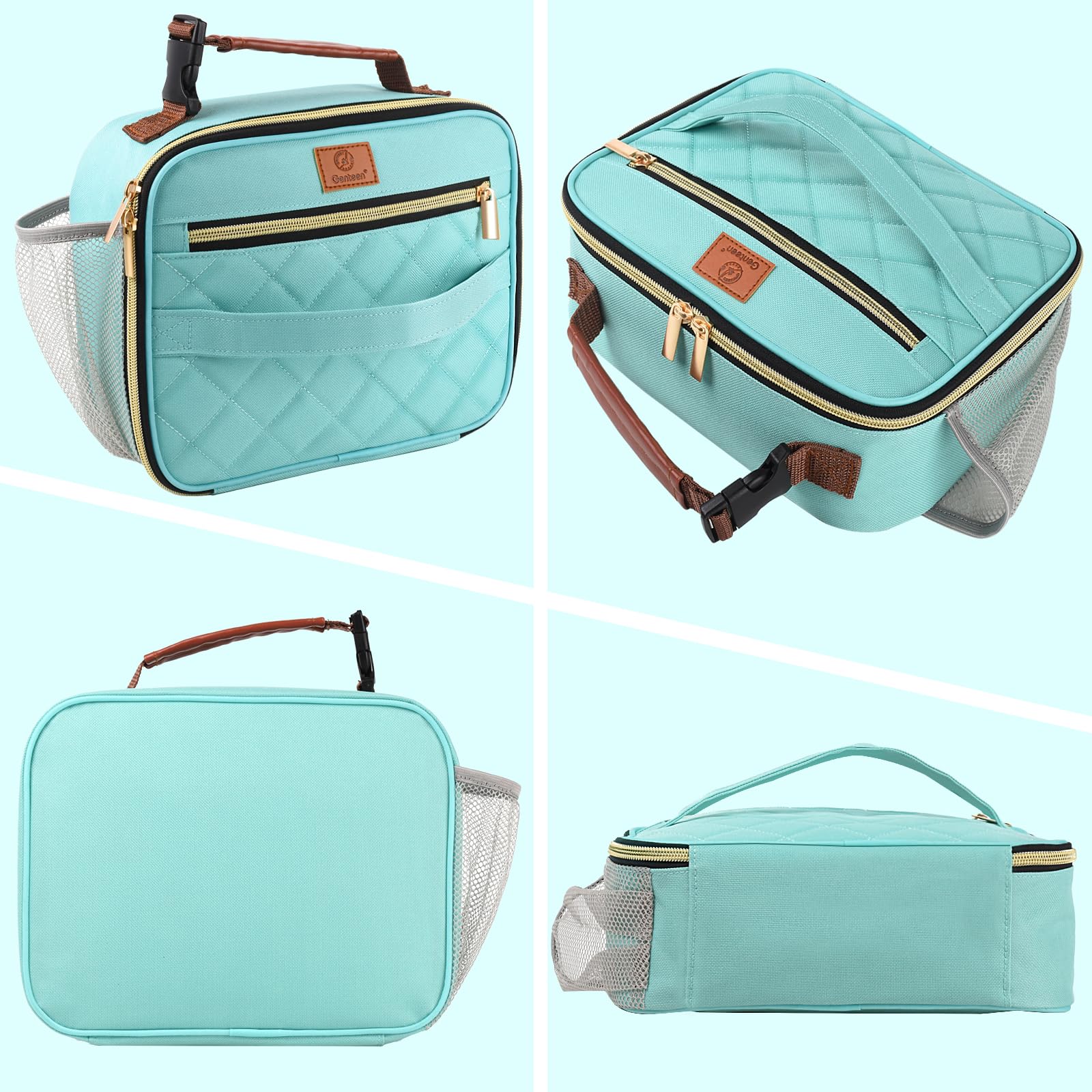 Genteen lunch box buckle handle for easy carrying