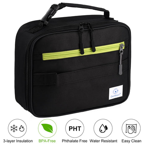 Genteen double zipper ensures smooth access and durability.