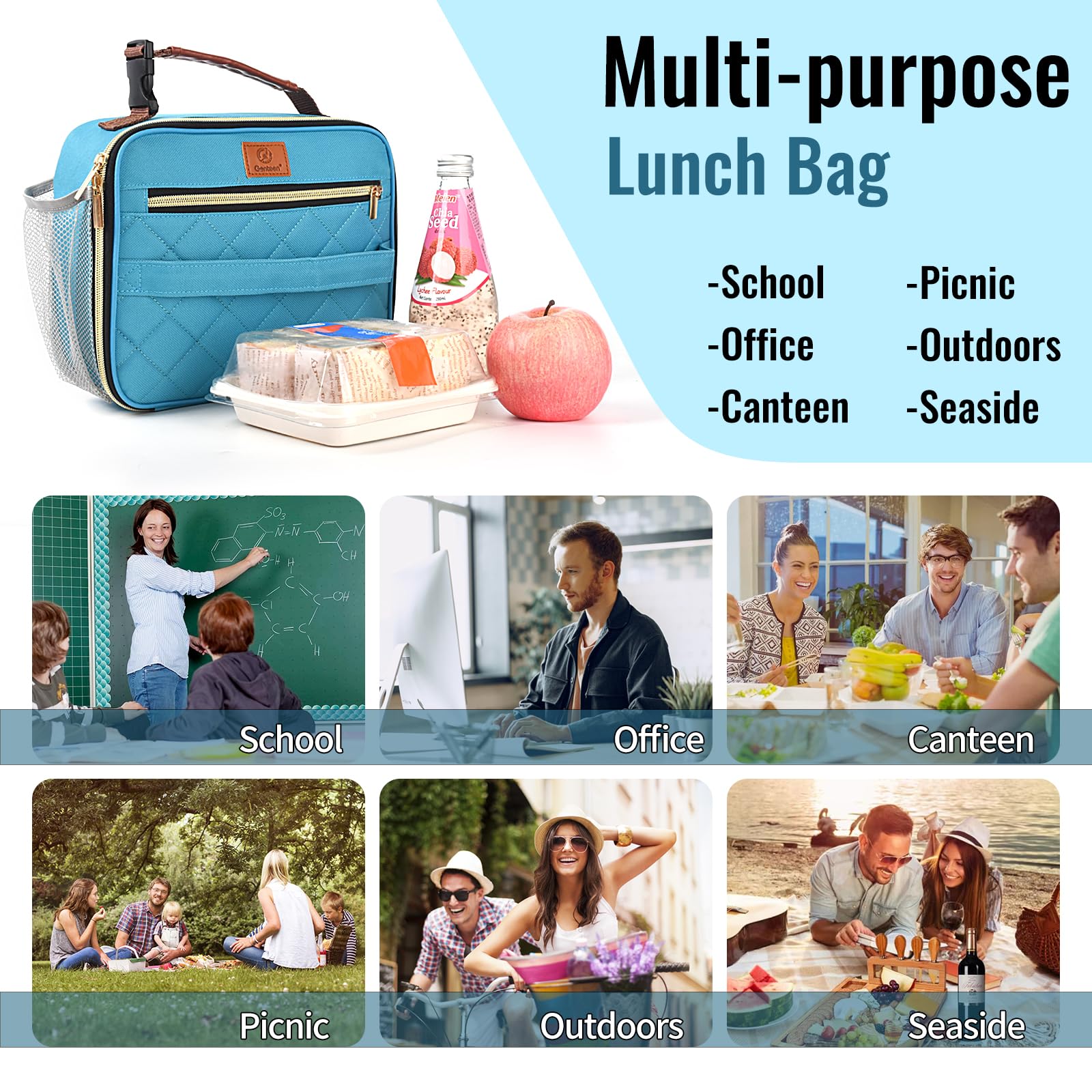 Genteen Lunch Box ideal for work or school meals and snacks