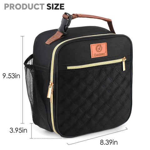 Genteen insulated bag front pocket for phone and napkins, organized on the go