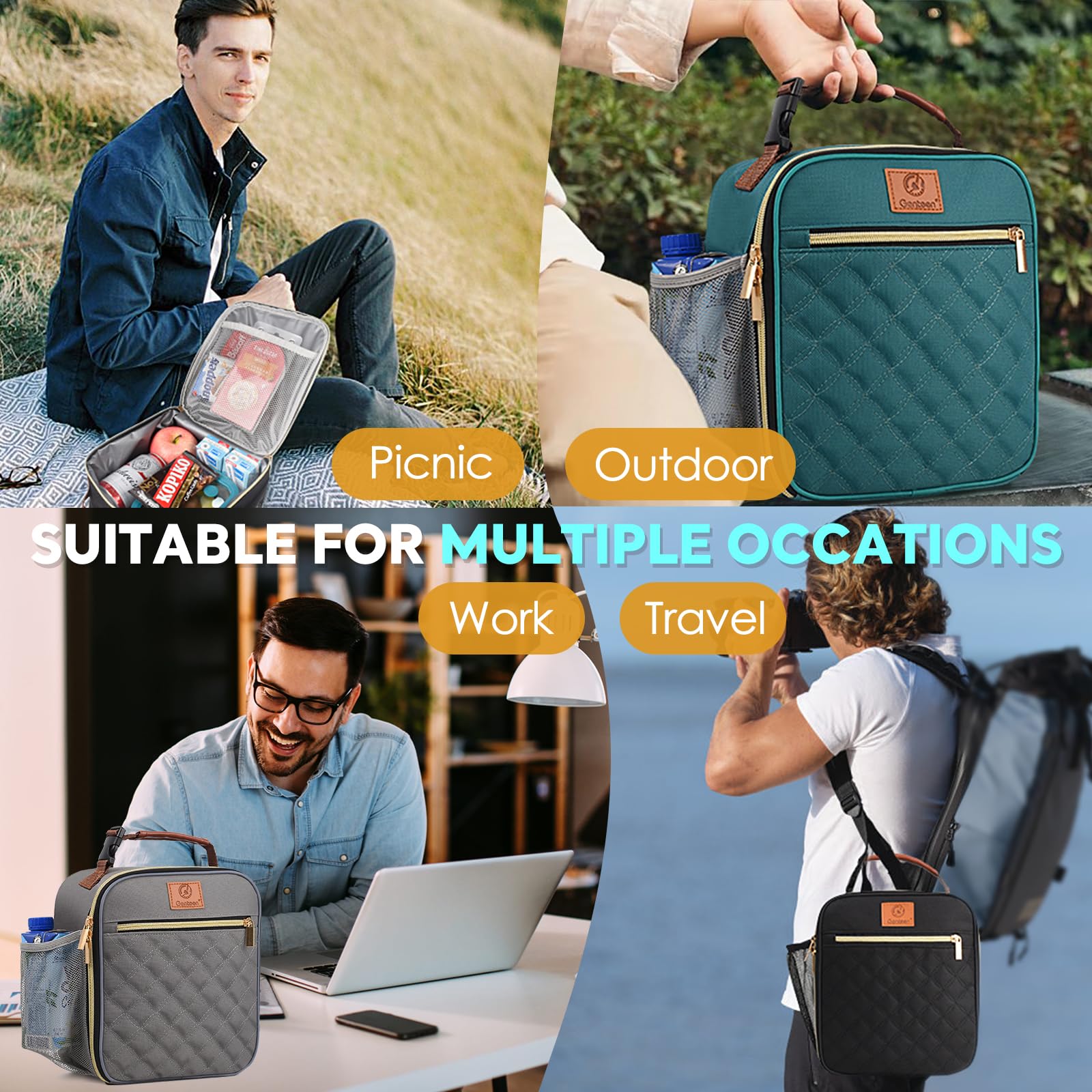 Genteen insulated bag ideal for work, school, gym, and travel