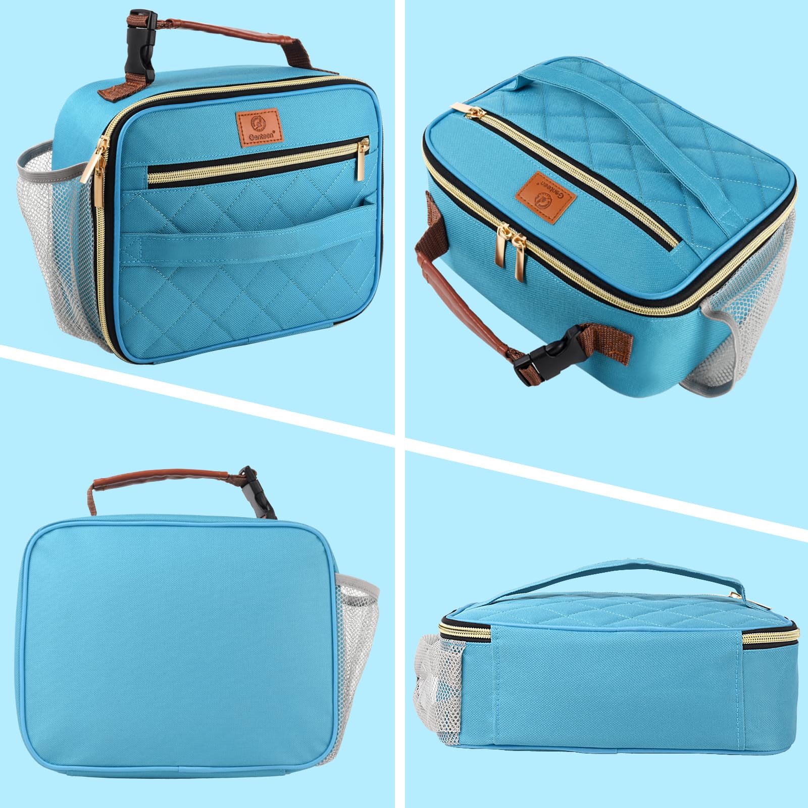 Genteen Lunch Box teal colorway enhances everyday style and practicality