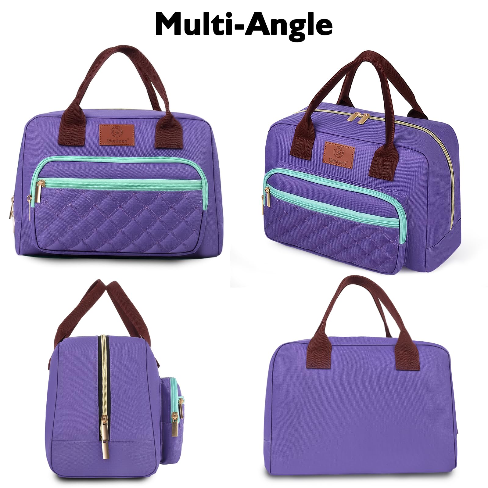 Genteen lunchbox purple color highlights a vibrant, everyday-ready accessory